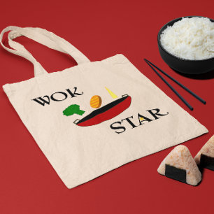 Wokスターベジシェフおもしろい トートバッグ