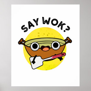 Wok Punおもしろいと中国の言う ポスター