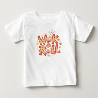 Wok & Roll Dim Sum Asian Cuisine Vintage Retro Foo ベビーTシャツ