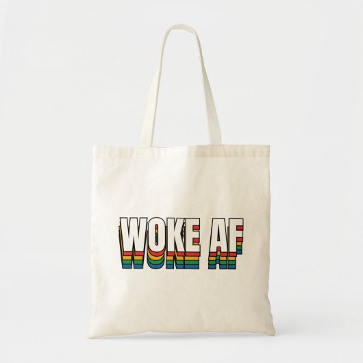 Woke AF トートバッグ (正面)