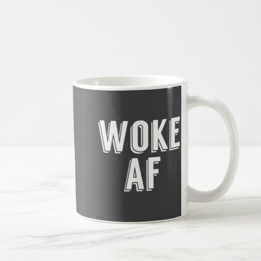 Woke Af Funny P Culture Womens  コーヒーマグカップ (右)