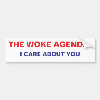 WOKE AGENDA バンパーステッカー