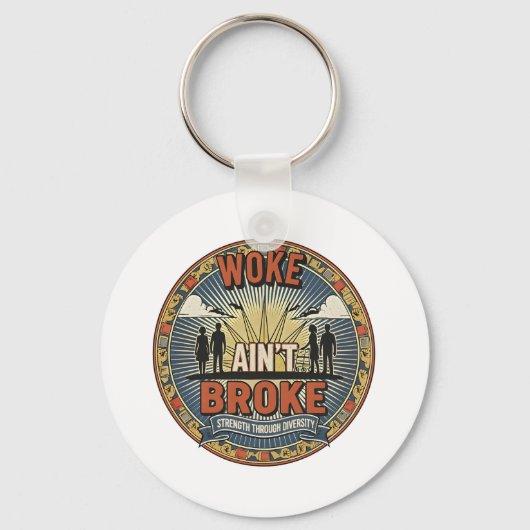 Woke ain't Broke Keychain キーホルダー (正面)