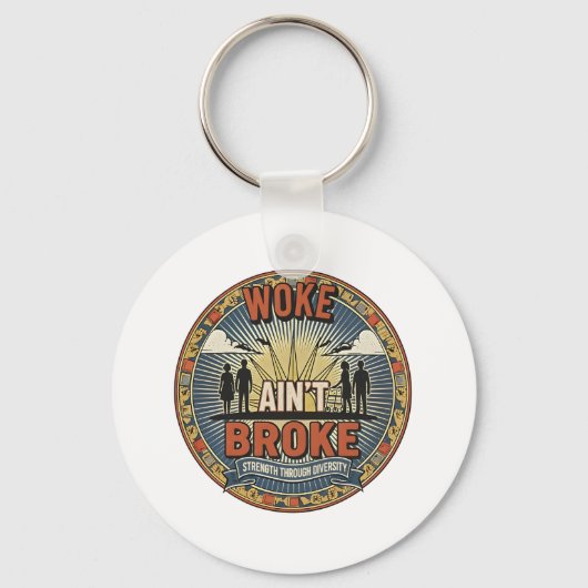 Woke ain't Broke Keychain キーホルダー (裏面)