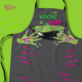 Woking おもしろい Dead Zombie Rippin'アイボールポップピン' エプロン