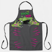 Woking おもしろい Dead Zombie Rippin'アイボールポップピン' エプロン (正面)