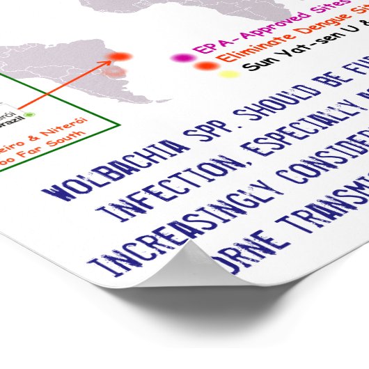 Wolbachia and Human Infection by RoseWrites ポスター (角)