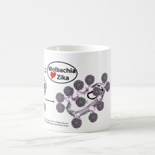 Wolbachia Loves Zika Mug by RoseWrites コーヒーマグカップ