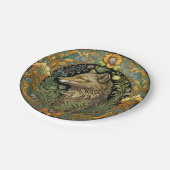 Wolfプロファイルのヴィンテージスタイル ペーパープレート (アングル)