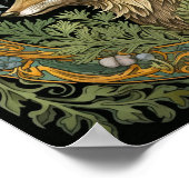 Wolfプロファイルのヴィンテージスタイル ポスター (角)