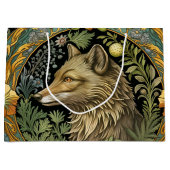 Wolfプロファイルのヴィンテージスタイル ラージペーパーバッグ (正面)