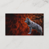 WOLFヘッド名刺またはプロファイルカード 名刺 (裏面)