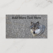 WOLFヘッド名刺またはプロファイルカード 名刺 (裏面)