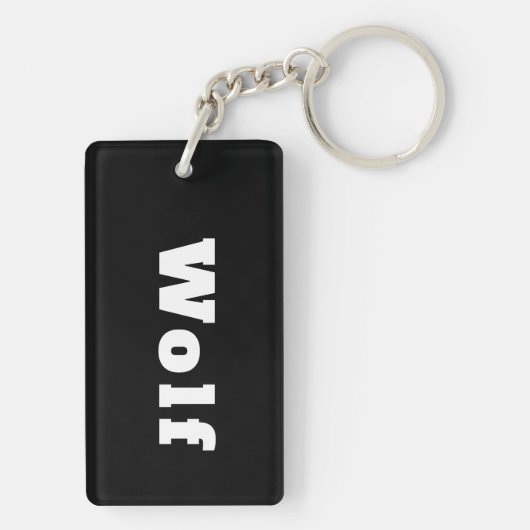 Wolf キーホルダー (裏面)