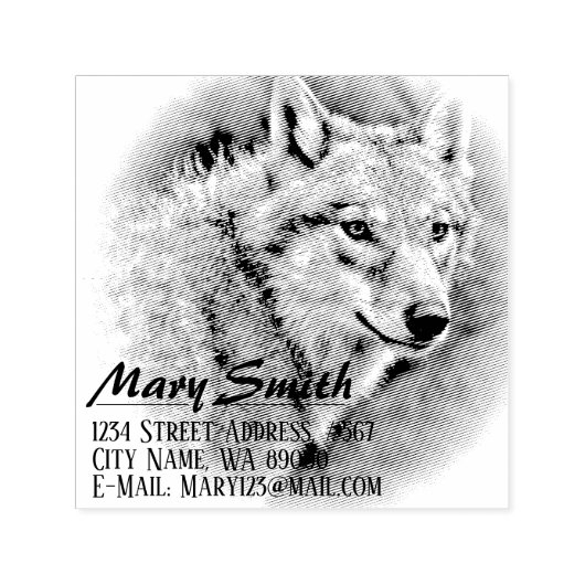 Wolf セルフインキングスタンプ (デザイン)