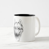 Wolf  ツートーンマグカップ (正面右)
