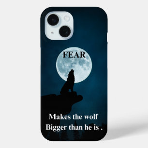 WOLF – 恐感動的怖についての引用文 iPhone 15ケース