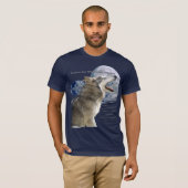 WOLF、月、山&詩Tシャツ Tシャツ (正面フル)