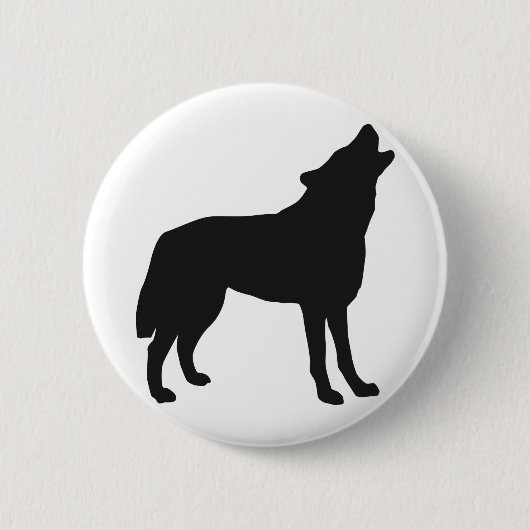wolf 缶バッジ (正面)