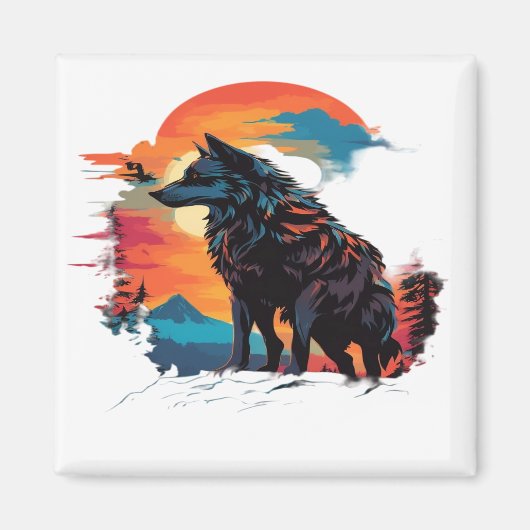 wolf 12 マグネット (正面)