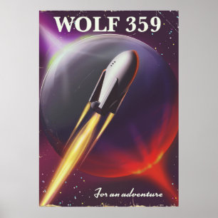 Wolf 359 "for an Adventure"宇宙旅行ポスター ポスター