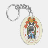 wolf Acrylic Keychain キーホルダー (正面左)