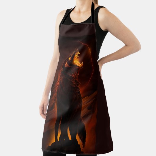  wolf All-Over Print Apron エプロン (インサイチュ)