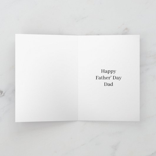 Wolf and Baby Cub Howling Father's Day カード (内部)