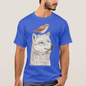 Wolf and Bird funny Tシャツ (正面)