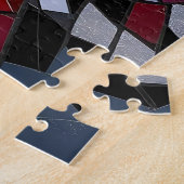 Wolf and Owl Vibrant and Colorful ジグソーパズル (側面)