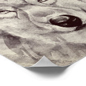 Wolf and Renoir's Farmhouse Painting ポスター (角)