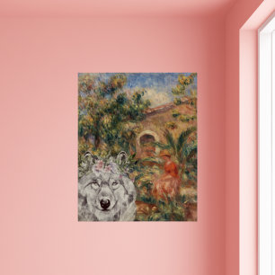 Wolf and Renoir's Farmhouse Painting ポスター