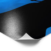 Wolf at Night フォトプリント (角)