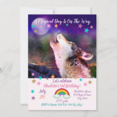 Wolf at night 招待状 (正面)