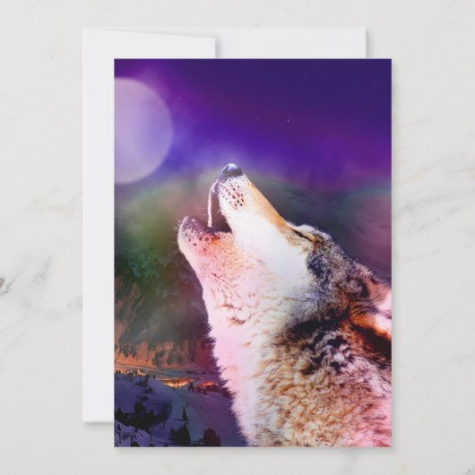 Wolf at night 招待状 (裏面)