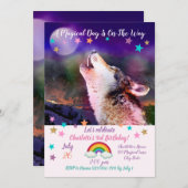 Wolf at night 招待状 (正面/裏面)