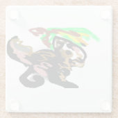 Wolf autumn joy ガラスコースター (裏面)