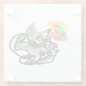 Wolf autumn runner  ガラスコースター (裏面)