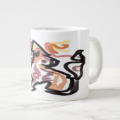 Wolf Autumn sunset ジャンボコーヒーマグカップ (正面右)