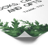 Wolf Baby Shower Books, cards and gifts ポスター (角)