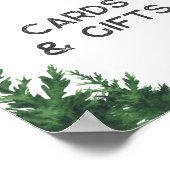 Wolf Baby Shower Cards and gifts ポスター (角)