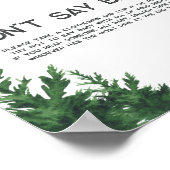 Wolf baby shower - Don't say baby  ポスター (角)