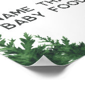 Wolf Baby Shower Name that baby food ポスター (角)