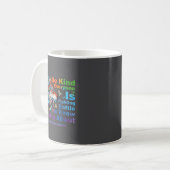 Wolf Be Kind Suicide Awareness Mental Health Suprt コーヒーマグカップ (正面左)