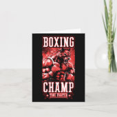 Wolf Boxing Champ _ Boxer Fighter Motivation カード (正面)