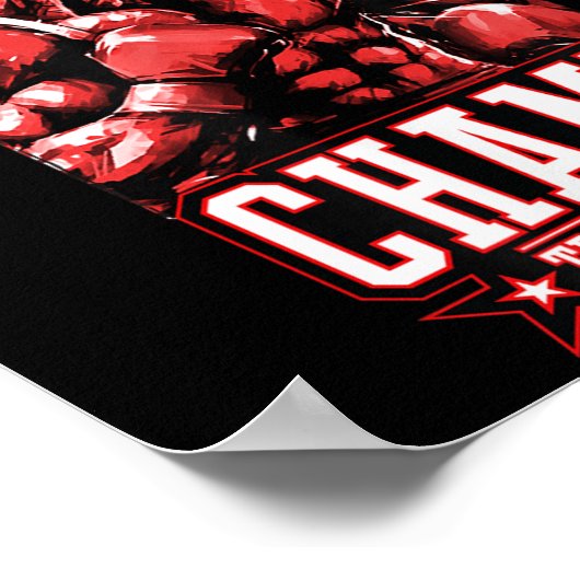 Wolf Boxing Champ _ Boxer Fighter Motivation  ポスター (角)