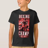 Wolf Boxing Champ _ Boxer Fighter Motivation  Tシャツ (正面)