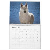 Wolf Calendar カレンダー (2月 2027)