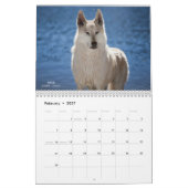 Wolf Calendar カレンダー (2月 2027)