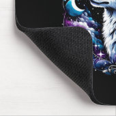 Wolf Celestial Dream Night Howling Moon Funny Wolv マウスパッド (コーナー)